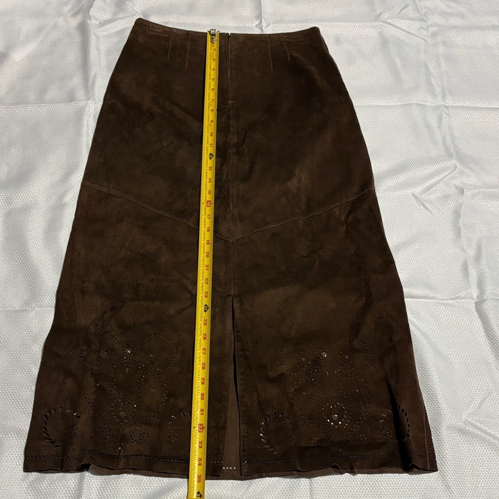Siena Studio leather Dark Brown Maxi Skirt - Picture 11 of 13